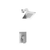 Flusso Single Output Shower Faucet Set With Brass Shower Head & Arm - Brushed Nickel - 160.3050BN