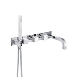 Flusso Trim For Wall Mount Tub Filler With Hand Shower - Chrome - 160.2691TCP