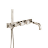 Flusso Trim For Wall Mount Tub Filler With Hand Shower -Polished Nickel - 160.2691TPN
