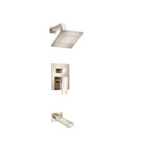 Flusso 160.3200PN Two Output Shower Faucet Set With Shower Head And Tub Spout -Polished Nickel