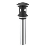 Gerber D495008BS 1 1/2" Drain with Overflow with Cover & Grid Strainer - Satin Black