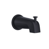 Gerber 5 1/2" Wall Mount Tub Spout with Diverter - Satin Black - D606225BS