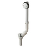 Gerber Classics PVC Drain in Shoe for Standard Tub with Retaining Ring - Chrome - G004155176