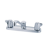 Gerber G0042213 Maxwell Two Handle Kitchen Faucet w/ Metal Handles & 8" D-Tube Spout 1.75gpm - Chrome