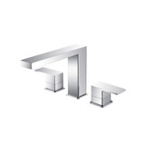 Flusso 3 Hole Deck Mount Roman Tub Faucet - Brushed Nickel - 196.2410BN