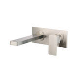 Flusso 196.1800BN Single Handle Wall Mounted Bathroom Faucet - Brushed Nickel