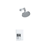 Flusso 196.3000BN Single Output Shower Faucet Set With ABS Shower Head & Arm - Brushed Nickel