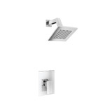 Isenberg  196.3050BN Single Output Shower Set With Brass Shower Head & Arm - Brushed Nickel