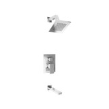 Flusso Two Output Shower Faucet Set With Shower Head And Tub Spout - Brushed Nickel - 196.3200BN