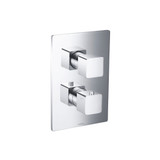 Flusso 3/4 " Thermostatic Valve & Trim - With 2-Way Diverter - 2 Output - Chrome - 196.4421CP