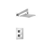 Flusso 160.7050CP Single Output Shower Faucet Set With Shower Head And Arm - Chrome