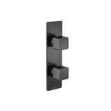 Flusso 196.2780MB 3/4" Thermostatic Shower Valve & Trim - 3-Output - Matte Black
