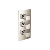 Flusso 196.4801PN 3/4" Thermostatic Valve & Trim - 4 Output - Polished Nickel