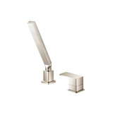 Flusso 196.1280PN Deck Diverter With Holder & Hose - Polished Nickel