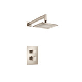 Flusso 160.7000PN Single Output Shower Faucet Set With Shower Head And Arm - Polished Nickel
