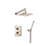Flusso Two Output Shower Set With Shower Head And Hand Held - Polished Nickel - 160.7050PN