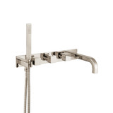 Flusso Trim For Wall Mount Tub Filler With Hand Shower - Polished Nickel - 196.2691TPN