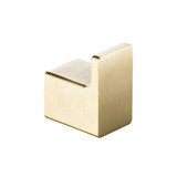 Flusso Brass Bathroom Towel / Robe Hook - Satin Brass - 196.1001SB