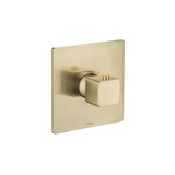 Flusso 196.4201TSB Trim For 3/4" Thermostatic Valve - Use with TVH.4201 - Satin Brass