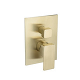 Flusso 196.2100SB Tub / Shower Trim With Pressure Balance Valve - 2-Output - Satin Brass