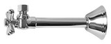 Mountain Plumbing Angle Sweat Valve Mini Cross Handle 1/2" - Satin Brass - MT629-NL/SB