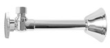 Mountain Plumbing Angle Sweat Valve Oval Handles 1/2' Sweat X 3/8" - Satin Brass - MT316-NL/SB