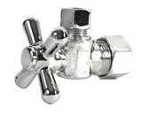 Mountain Plumbing Mini Cross Handle Compression Angle Valve 1/2" - Satin Brass - MT621-NL/SB