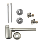 Mountain Plumbing Lavatory Supply Kit w/ Mini Cross Handle - Matte Black - MT7002-NL/MB