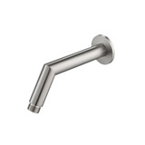 Flusso HS1030BN Round Shower Arm With Flange - 7" - With Flange - Brushed Nickel