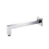 Isenberg  HS1001SACP Wall Mount Square Shower Arm - 12" (300mm) - With Flange - Chrome