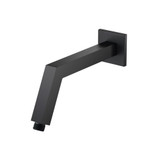 Isenberg  HS1025MB Square Shower Arm With Flange - 10" - With Flange - Matte Black