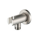 Flusso HS8008PN Wall Elbow With Holder Combo - Polished Nickel