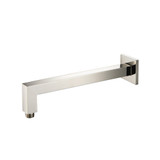 Isenberg  HS1001SAPN Wall Mount Square Shower Arm - 12" (300mm) - With Flange - Polished Nickel