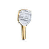 Flusso HS6250SB 3-Function ABS Hand Held Shower Head - 120mm - Satin Brass