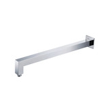 Flusso Wall Mount Square Shower Arm - 20" - With Flange - Chrome - HS1080CP