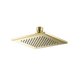 Flusso 6" Solid Brass Showerhead / Rainhead - Satin Brass - HSB.6SSB