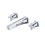 Flusso Trim For Two Handle Wall Mounted Tub Filler - Chrome - 240.2450TCP