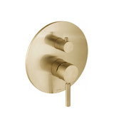 Flusso UF.2102TSB Tub / Shower Trim - 2-Output - Satin Brass