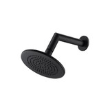 Flusso 6" Rain Head with 7" Arm - Matte Black - RHW.6RMB