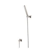 Flusso HS1008BN Hand Shower Faucet Set With Wall Elbow, Holder and Hose - Brushed Nickel