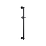 Flusso Shower Slide Bar With Integrated Wall Elbow - Matte Black - 240.601005AMB