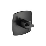 Flusso Trim For 3/4" Thermostatic Valve - Use with TVH.4201 - Matte Black - 240.4201TMB