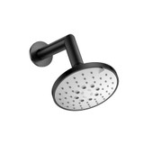 Flusso SHW.6131MB 5" Multi Function Showerhead with 7" Arm - Matte Black Flusso SHW.6131MB 5" Multi Function Showerhead with 7" Arm - Matte Black