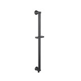 Flusso Shower Slide Bar With Integrated Wall Elbow - Matte Black - 230.601005AMB