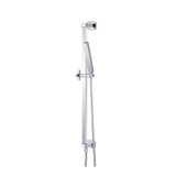 Flusso 240.2016CP Hand Shower Faucet Set with Slide Bar, Integrated Elbow & Hose - Chrome