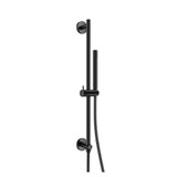 Flusso SHS.2014MB Hand Shower Faucet Set with Slide Bar, Integrated Elbow & Hose - Matte Black