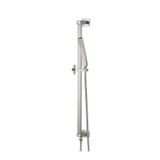 Flusso 240.2016BN Hand Shower Faucet Set with Slide Bar, Integrated Elbow & Hose - Brushed Nickel
