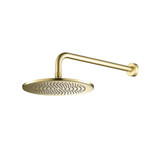 Flusso RHW.10RSB 10" Rain Head with 16" Arm - Satin Brass