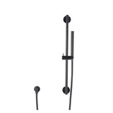 Flusso Hand Shower Faucet Set with Slide Bar and Elbow - Matte Black - SHS.1014MB