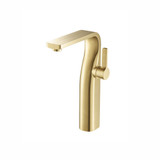Flusso Single Hole Single Handle Vessel Faucet - Satin Brass - 260.1700SB